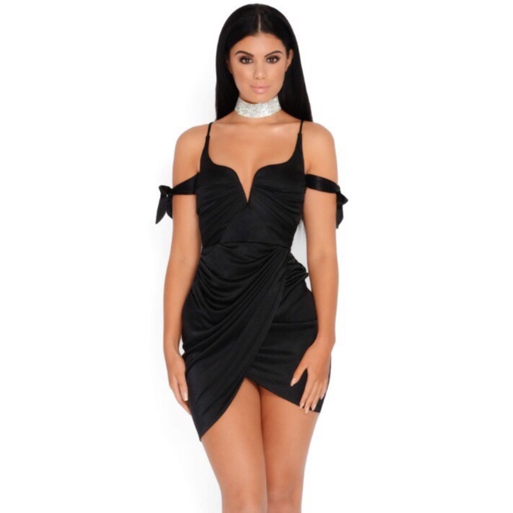 Oh Polly Satin Mini Dress- NWT